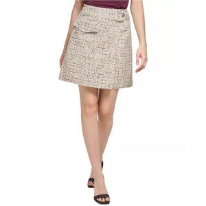 Women's Tweed Pocket Mini Skirt
